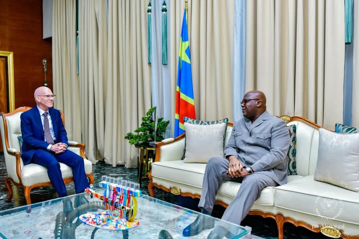 ‎RDC : Félix Tshisekedi échange avec le nouveau chef de la MONUSCO sur la mise en œuvre des résolutions de l’ONU